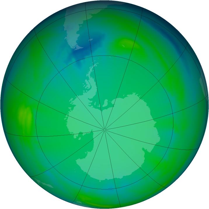 Ozone Map 2005-07-06